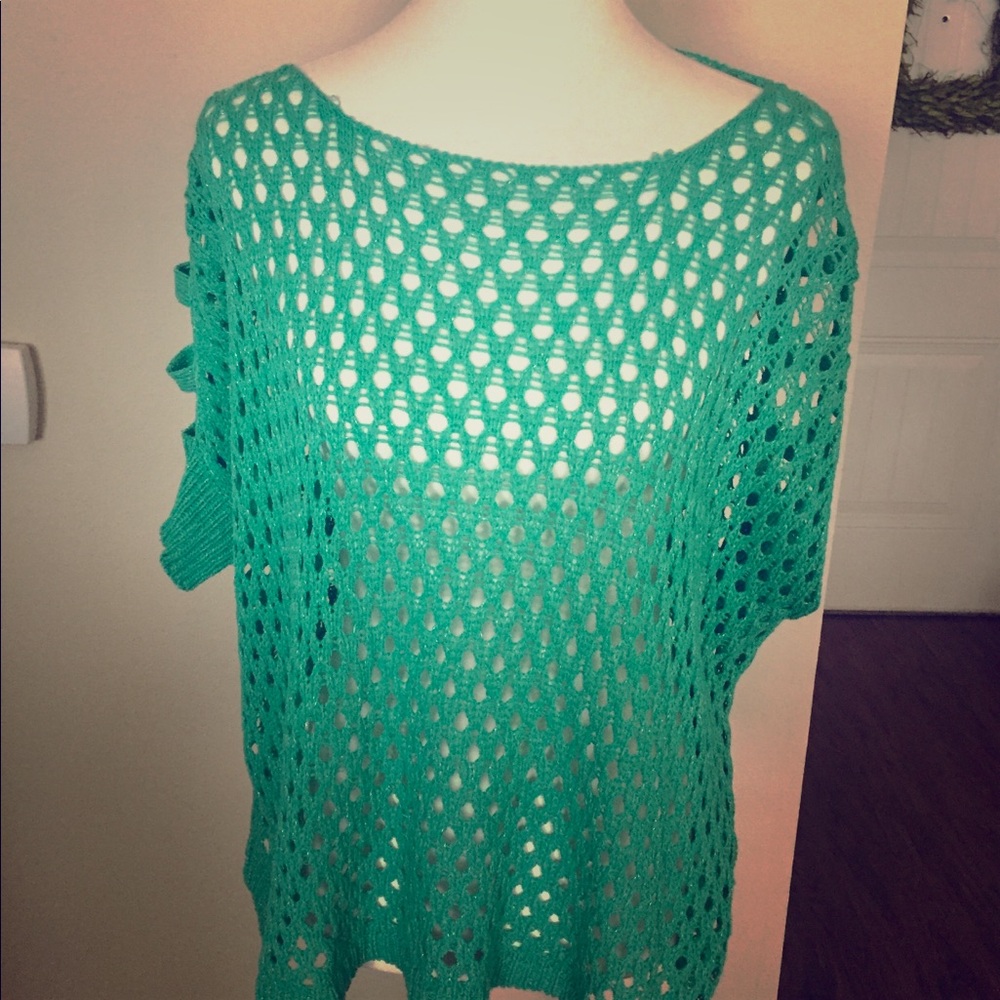 Altar’d State Crochet Weave Pullover Top (one sz)